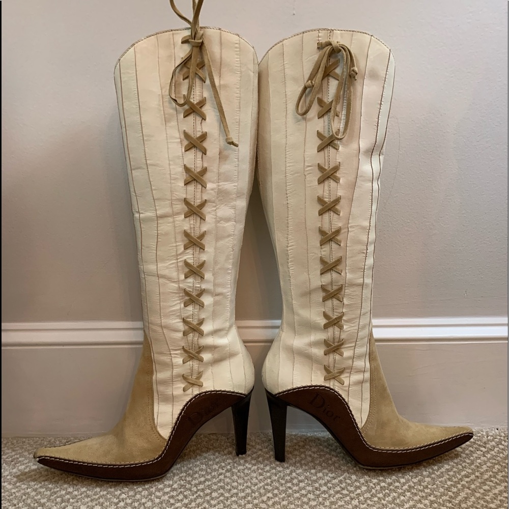 Christian Dior knee high boots